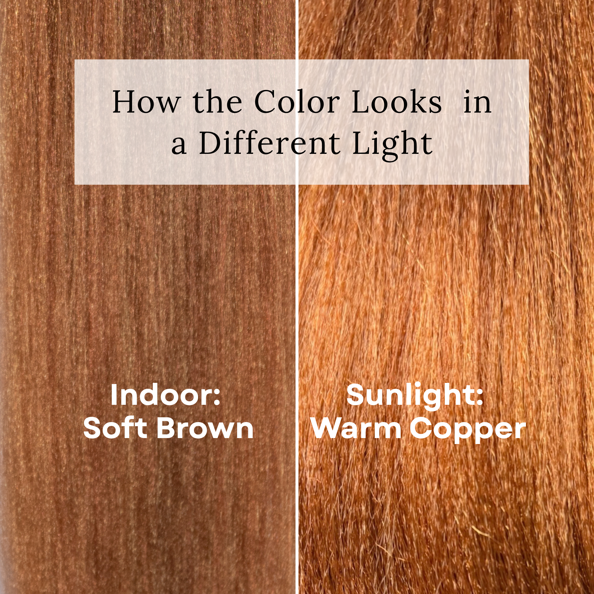 Blhair™ Spiced Toffee braiding hair shown in indoor light with soft brown tone for protective hairstyles